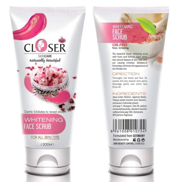 Closer Face Whiting Face Scrub