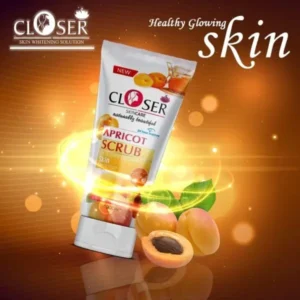 Closer Apricot Scrub (200ml) is good for all skin types and the best results.